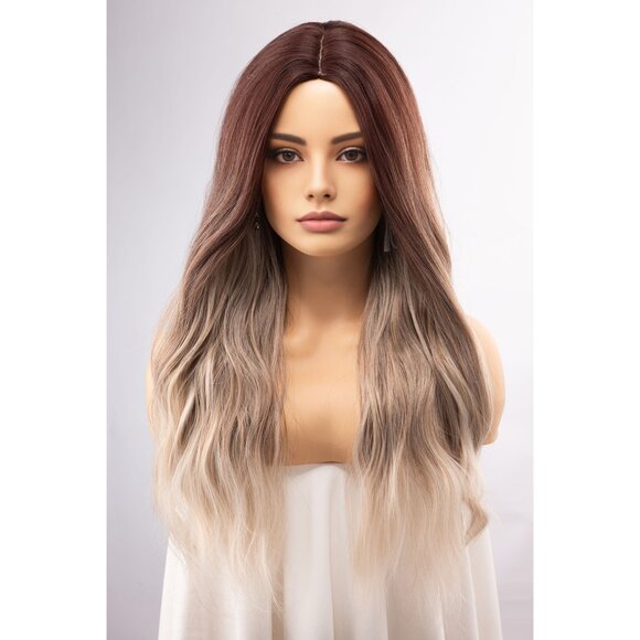 Dark root with ash blonde ombre wig | Blayage Wig | Mothers Day Gift | Nova - Picture 5 of 10